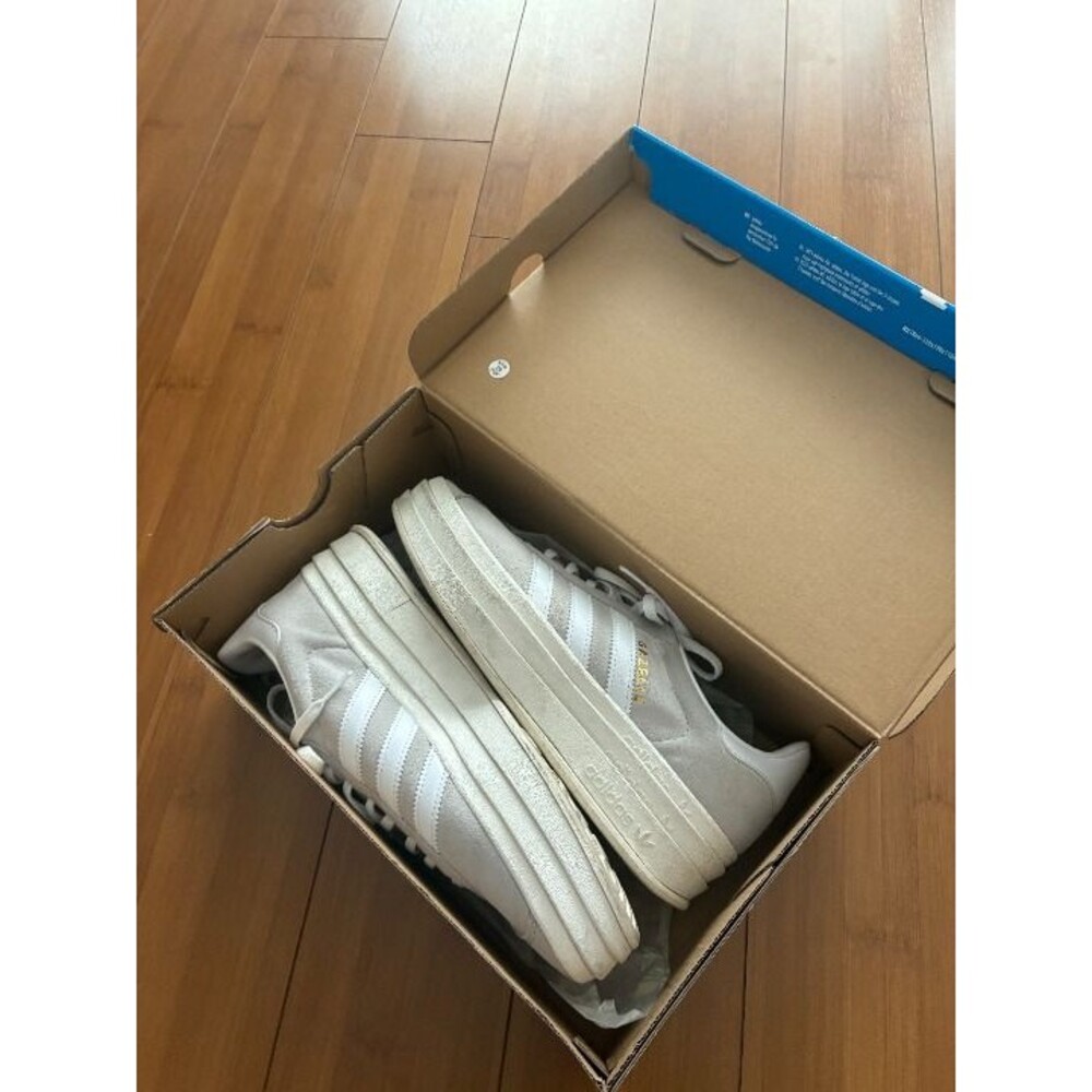 Adidas Gazelle Bold Gray White Women's9